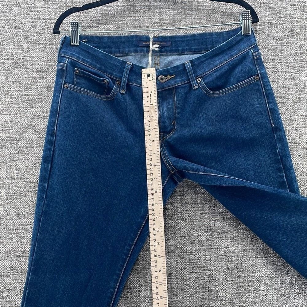 Levis 545 Skinny Jeans Blue 10 - Picture 9 of 11